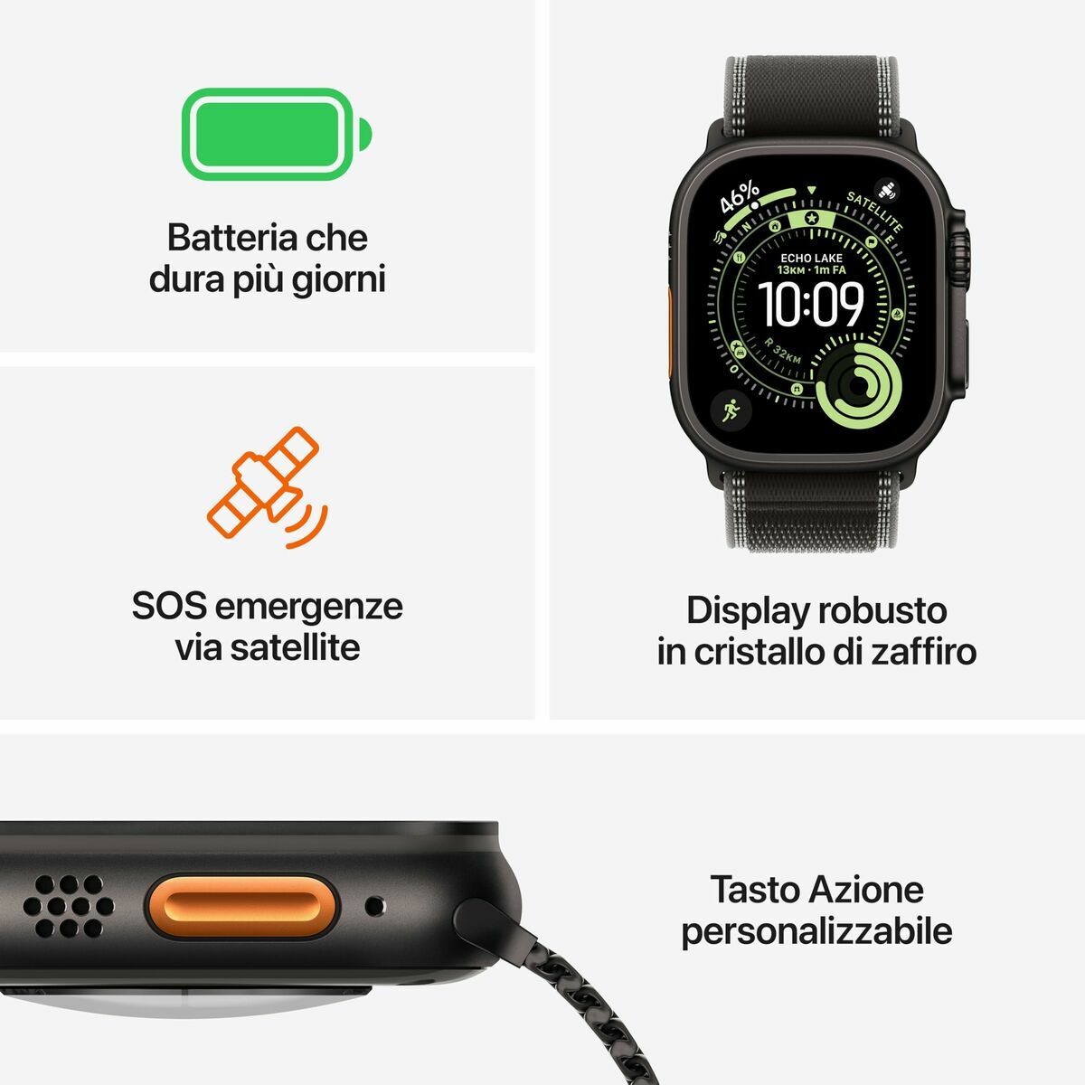 Smartwatch Apple MEWH4QL/A Titanio 49 mm