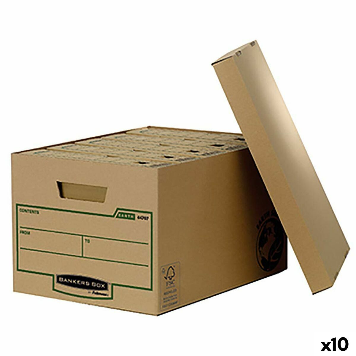 Caja de Archivo Fellowes    10 Unidades (27,1 x 33,5 x 47 cm)