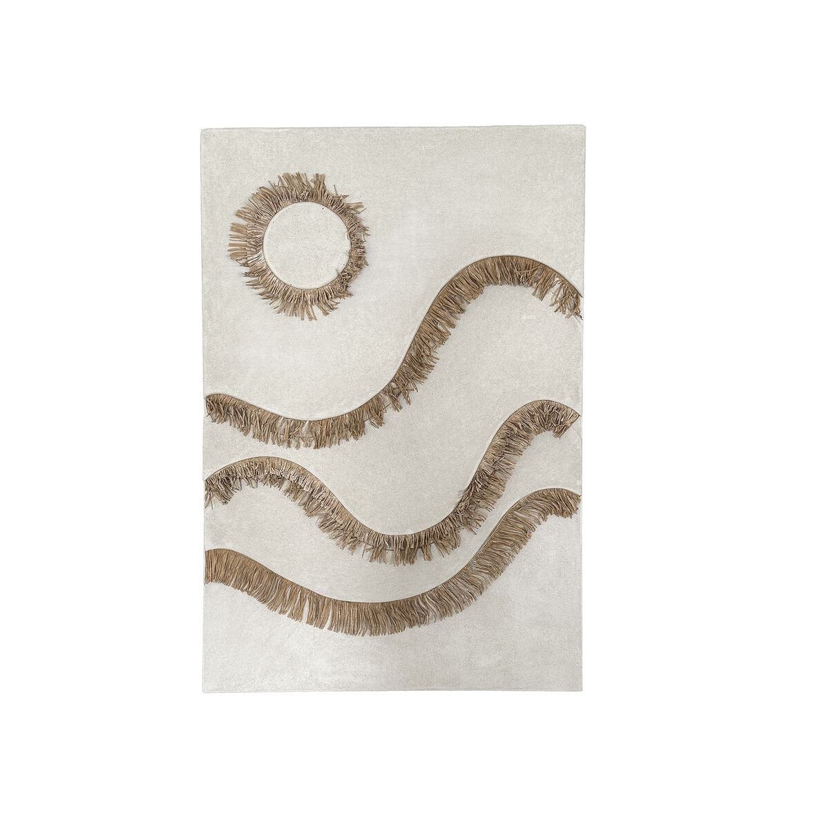 Decoración de Pared Home ESPRIT Blanco Natural Scandi 80 x 5 x 120 cm