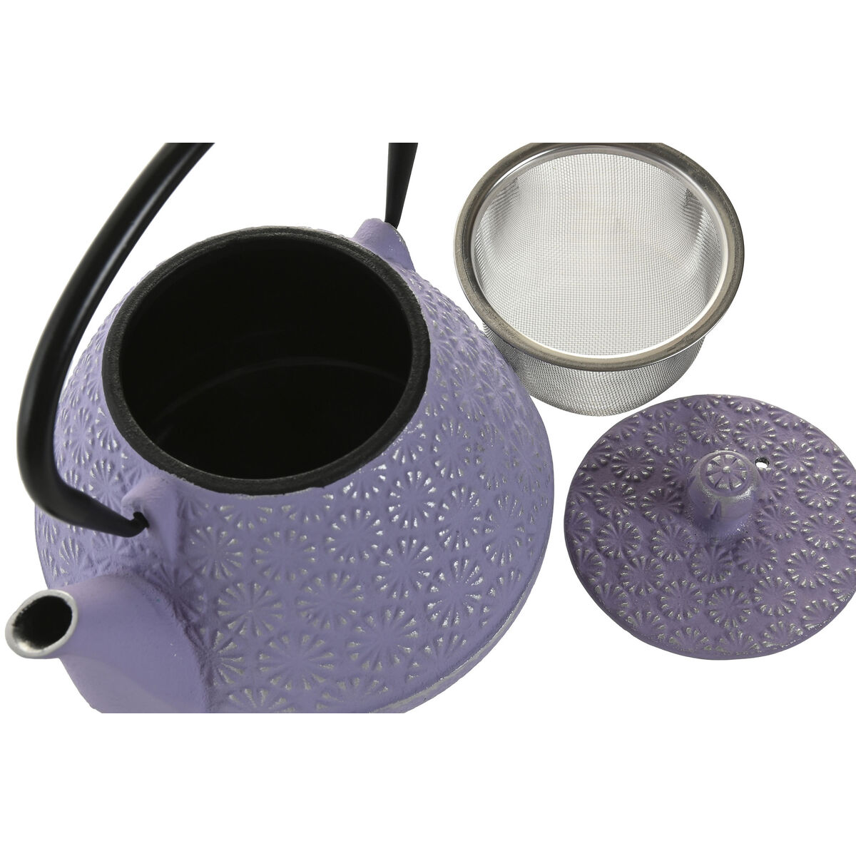 Tetera Home ESPRIT Verde Acero Inoxidable Hierro 600 ml (2 Unidades)