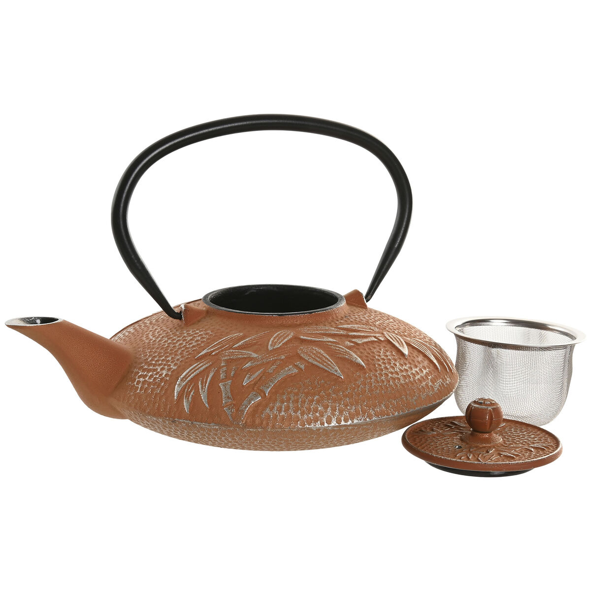 Tetera Home ESPRIT Naranja Acero Inoxidable Hierro 800 ml