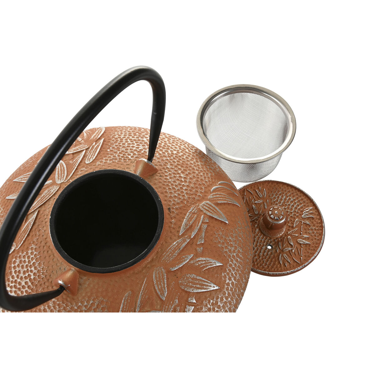 Tetera Home ESPRIT Naranja Acero Inoxidable Hierro 800 ml