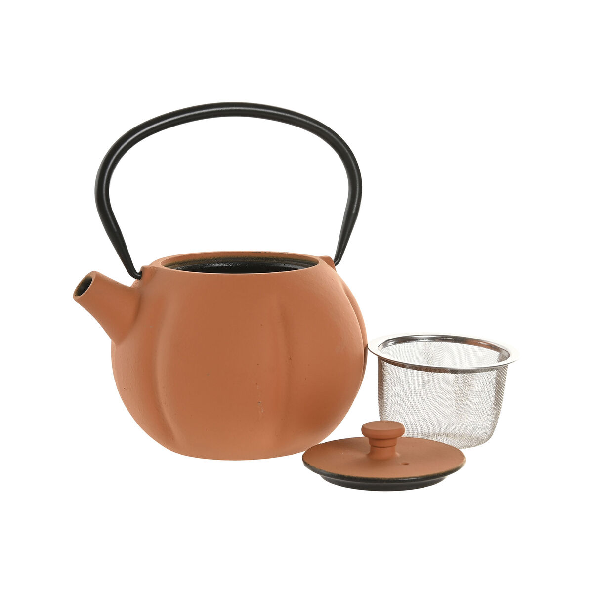 Tetera Home ESPRIT Verde Naranja Acero Inoxidable Hierro 1 L (2 Unidades)