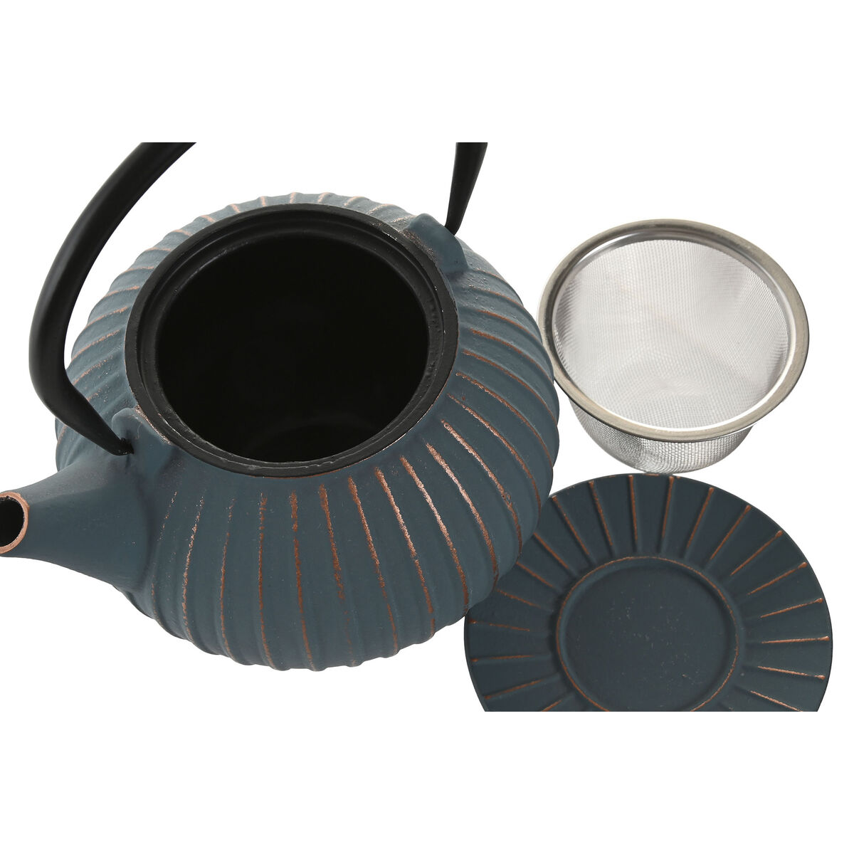 Tetera Home ESPRIT Turquesa Acero Inoxidable Hierro 850 ml