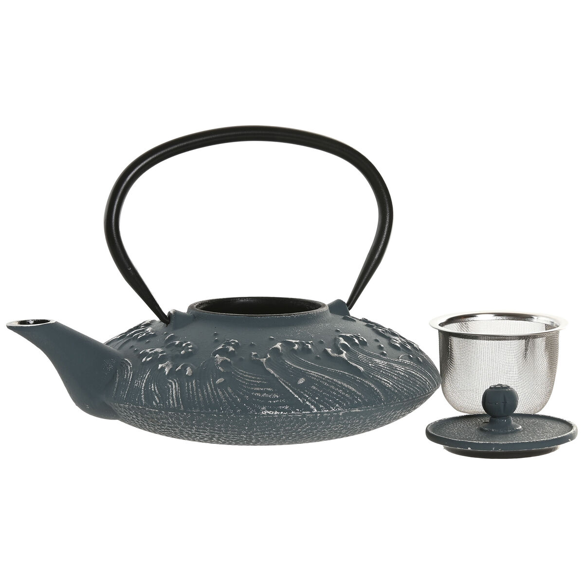 Tetera Home ESPRIT Azul Blanco Acero Inoxidable Hierro 800 ml (2 Unidades)