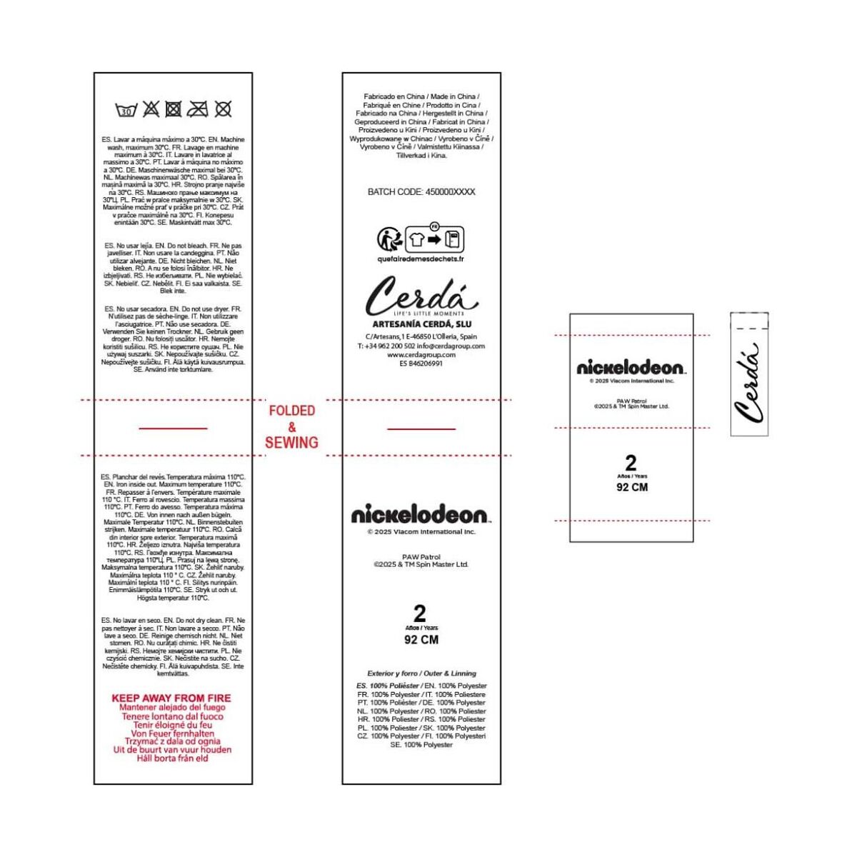 Batín Infantil The Paw Patrol Azul