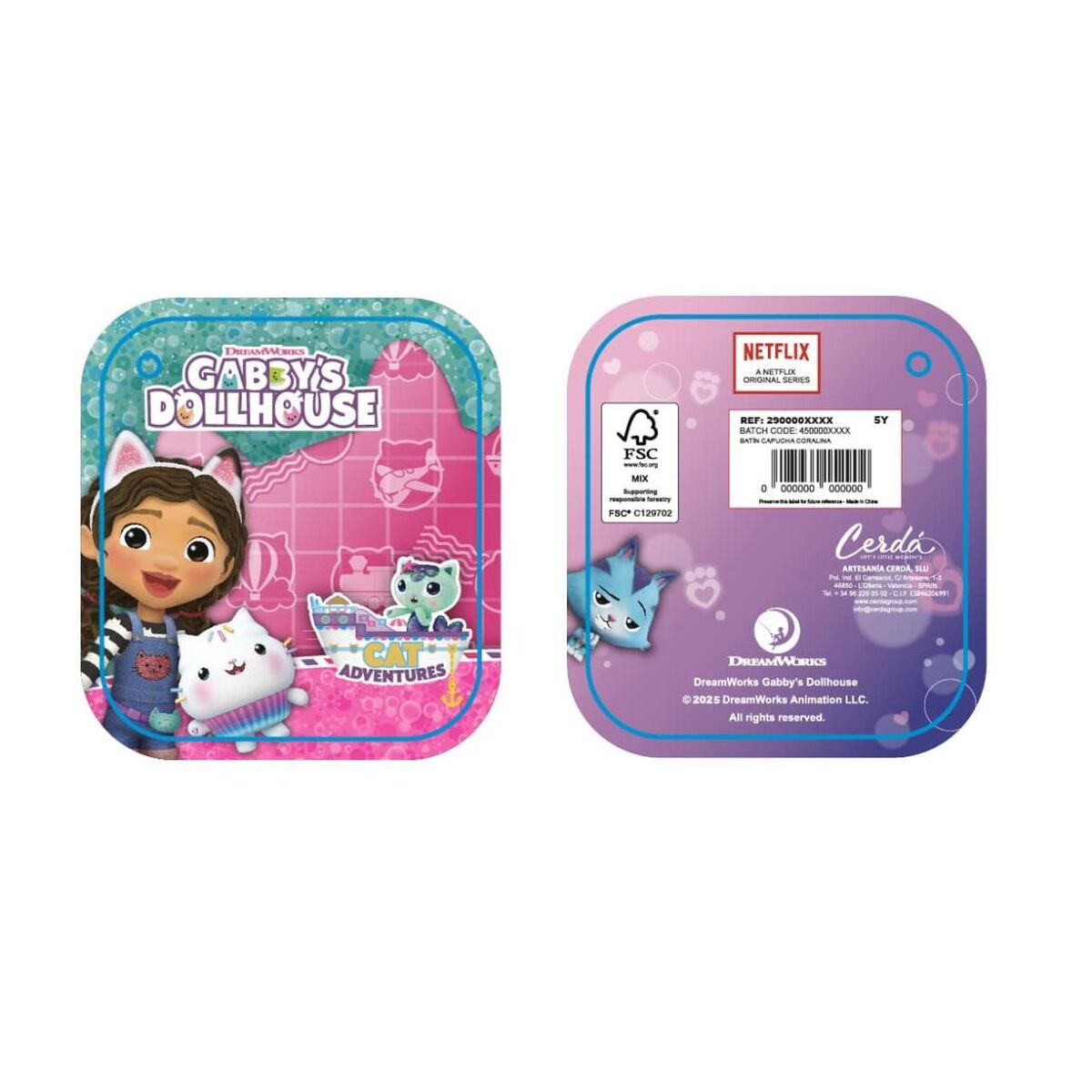 Batín Infantil Gabby's Dollhouse Rosa