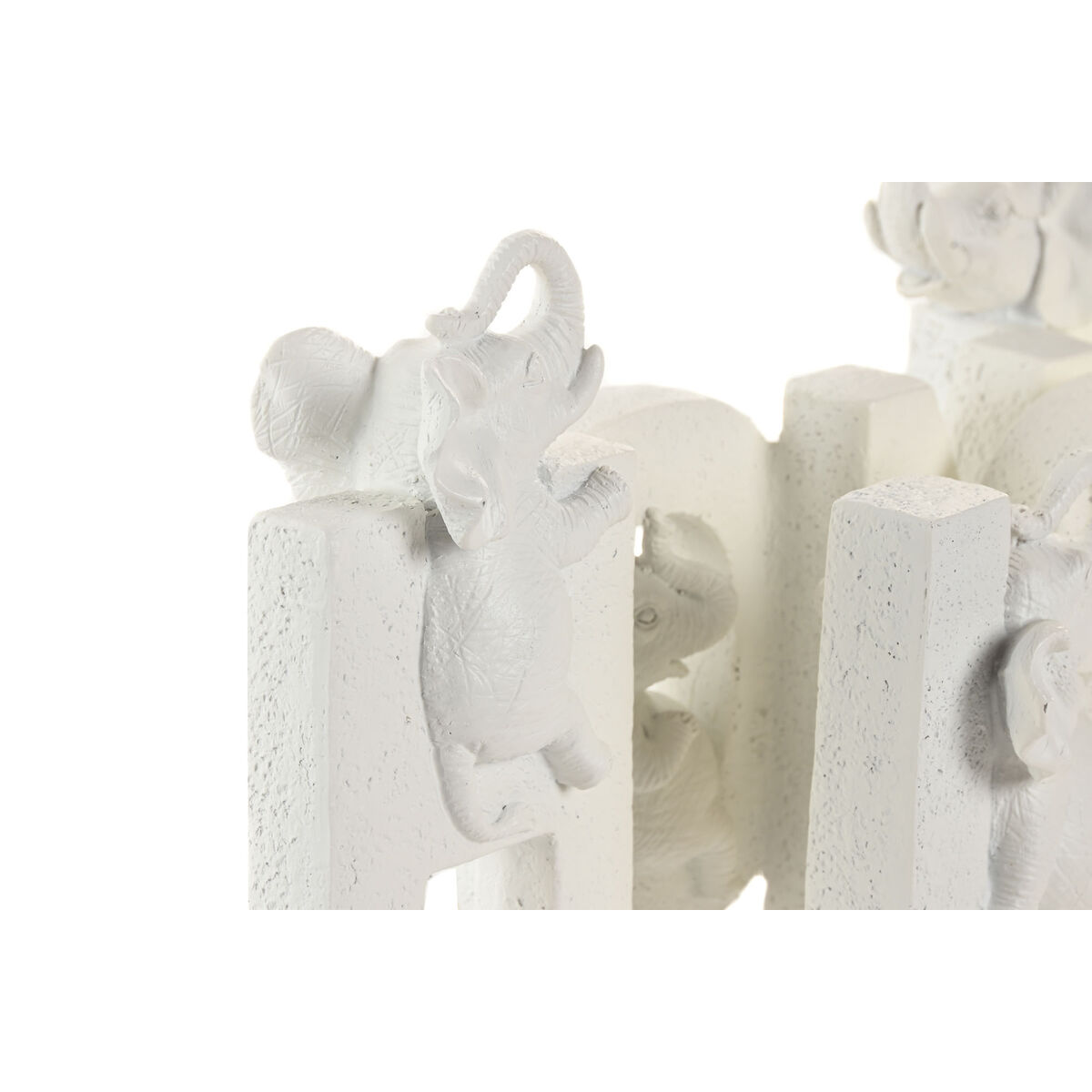 Figura Decorativa Home ESPRIT Blanco Oriental 25 X 5 X 13 CM (2 Unidades)