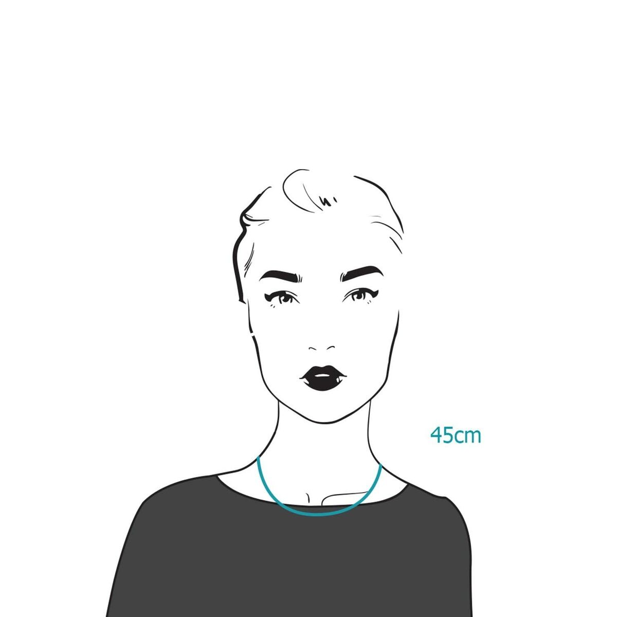 Collar Guess JUBN02268JWYGT-U 35 cm