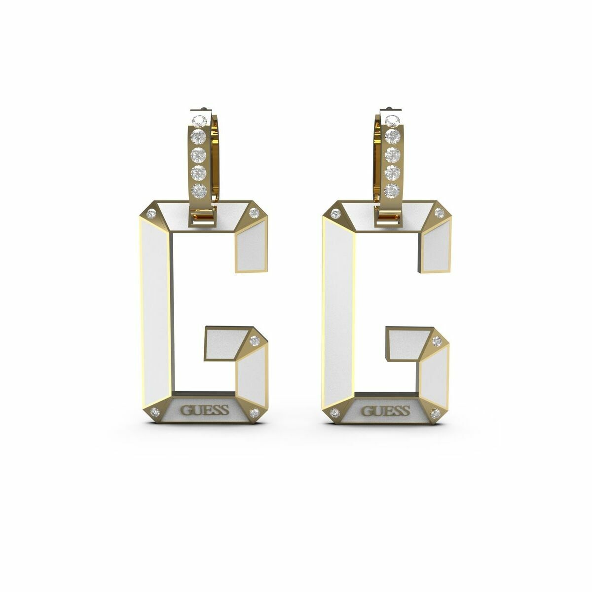 Pendientes Mujer Guess JUBE01469JWYGWHT-U 1 cm