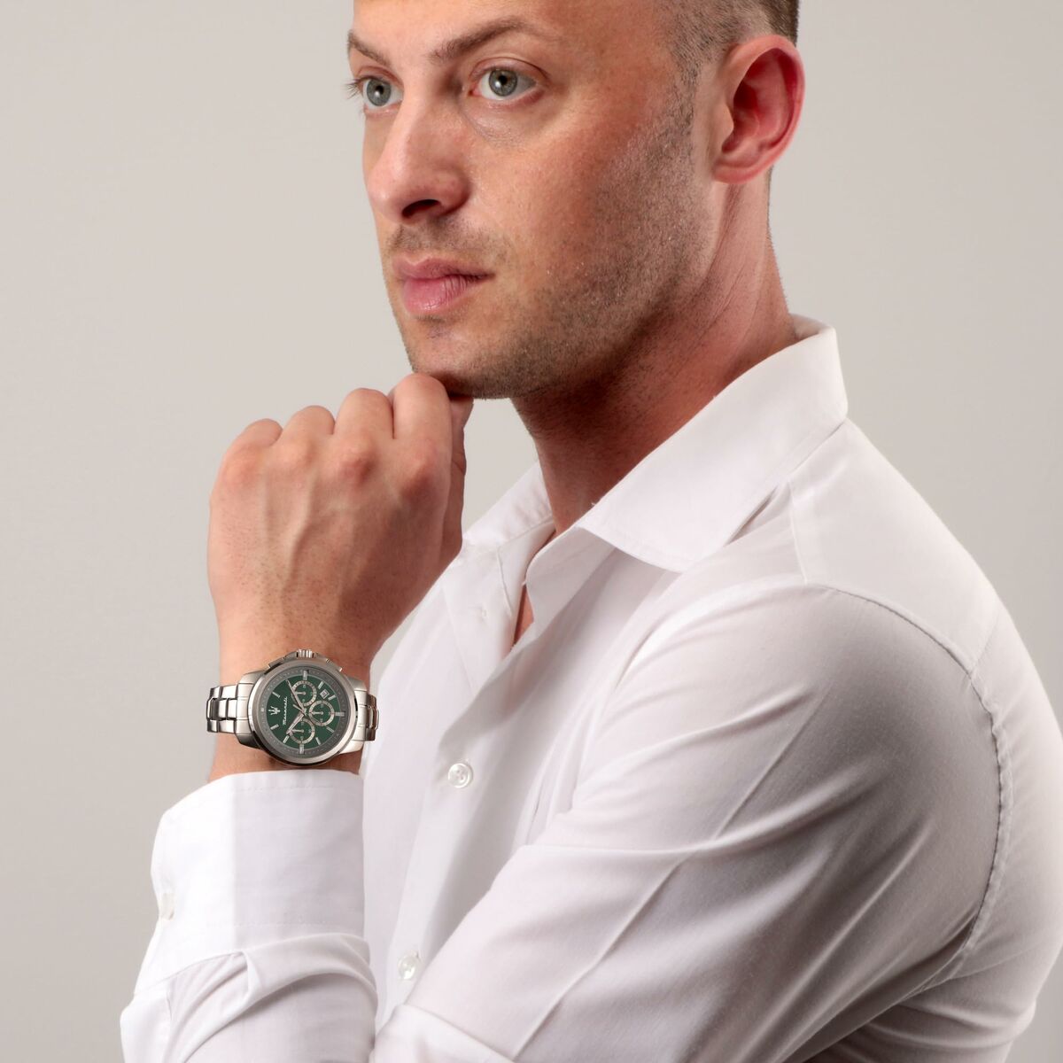 Reloj Hombre Maserati R8873621017 Verde (Ø 44 mm)