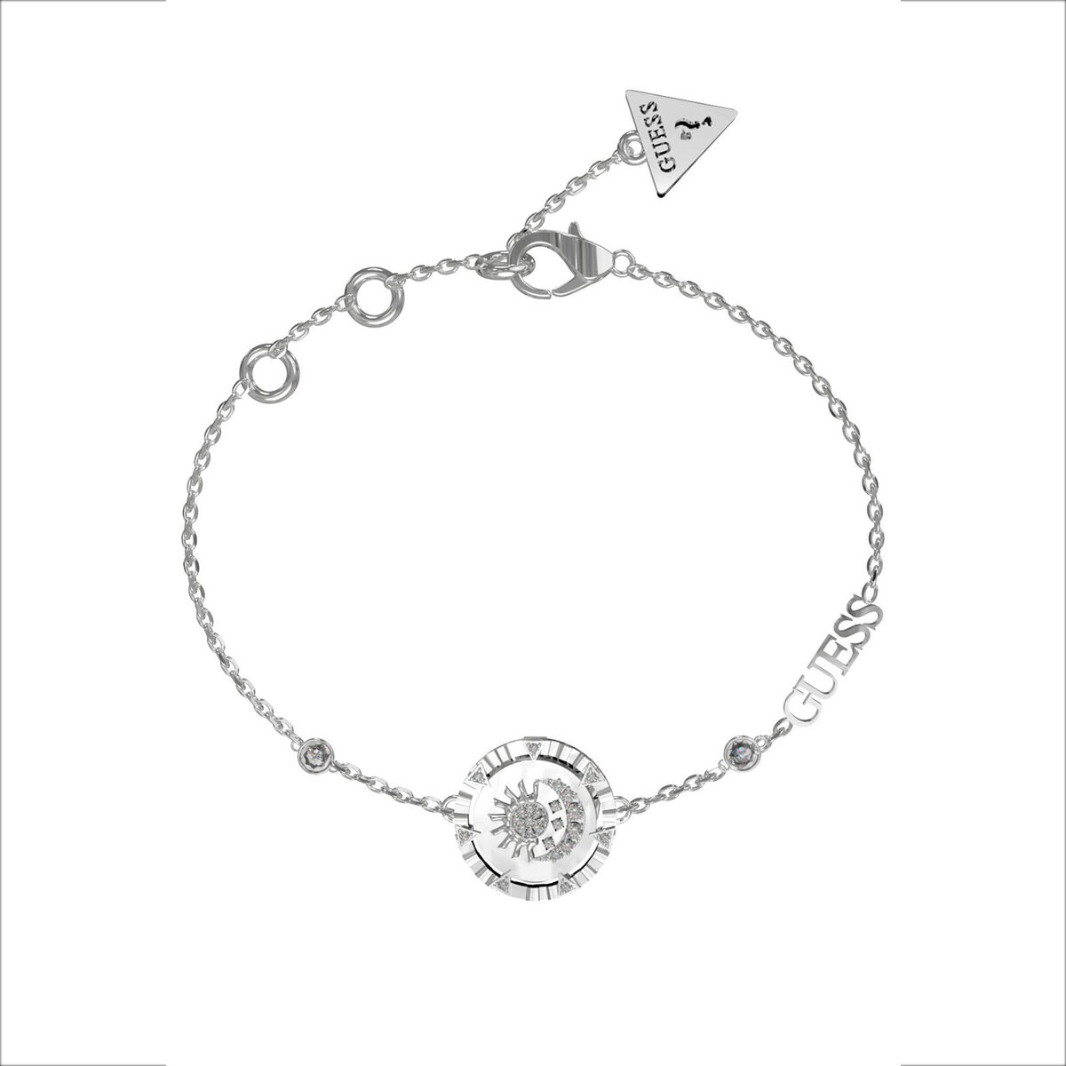 Pulsera Mujer Guess JUBB04043JWRHS 22 cm Plateado