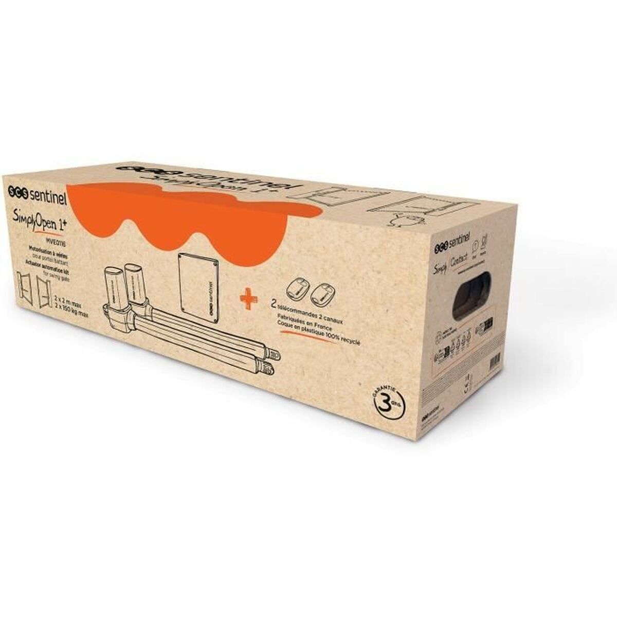 Motor para puerta corredera SCS SENTINEL SimplyOpen 1+ 24v