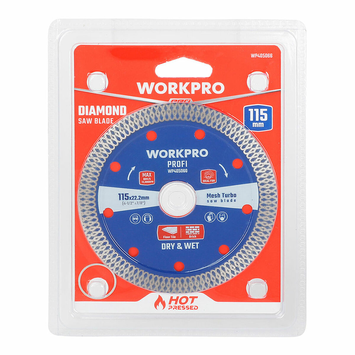Disco de corte Workpro 22,2 mm