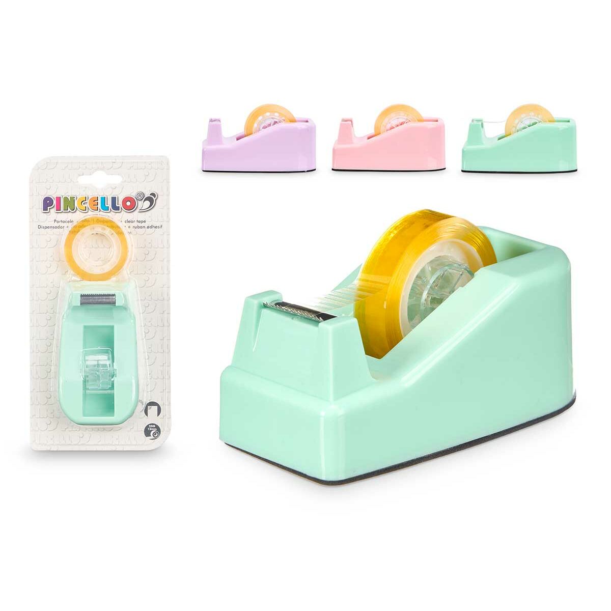 Portacelo Pincello Verde Morado Rosa 10 x 21,5 x 4,5 cm (12 Unidades)