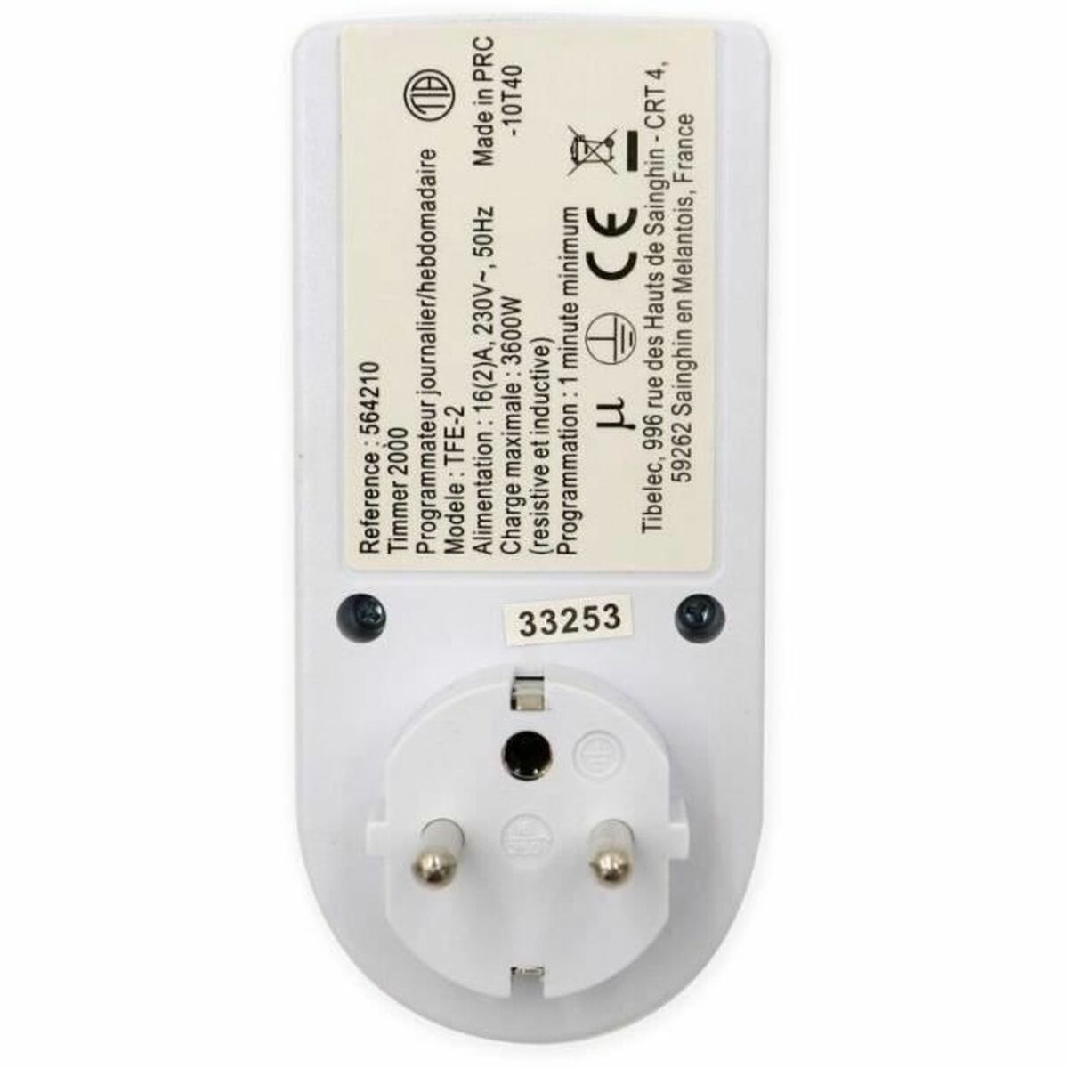 Temporizador Tibelec 3600 W 230 V