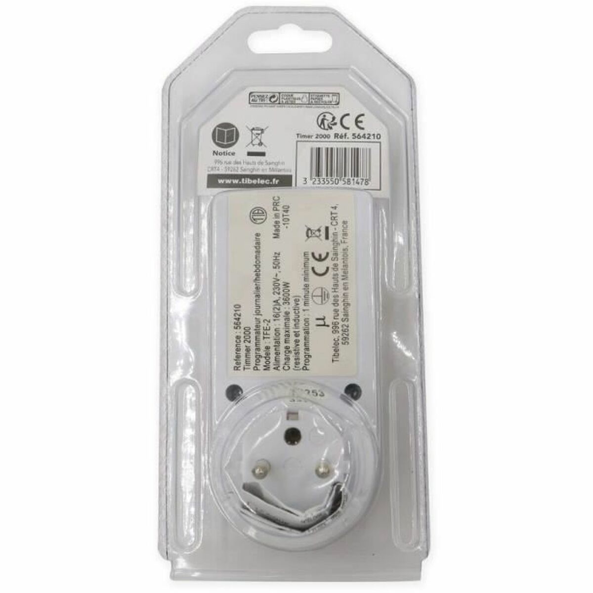 Temporizador Tibelec 3600 W 230 V