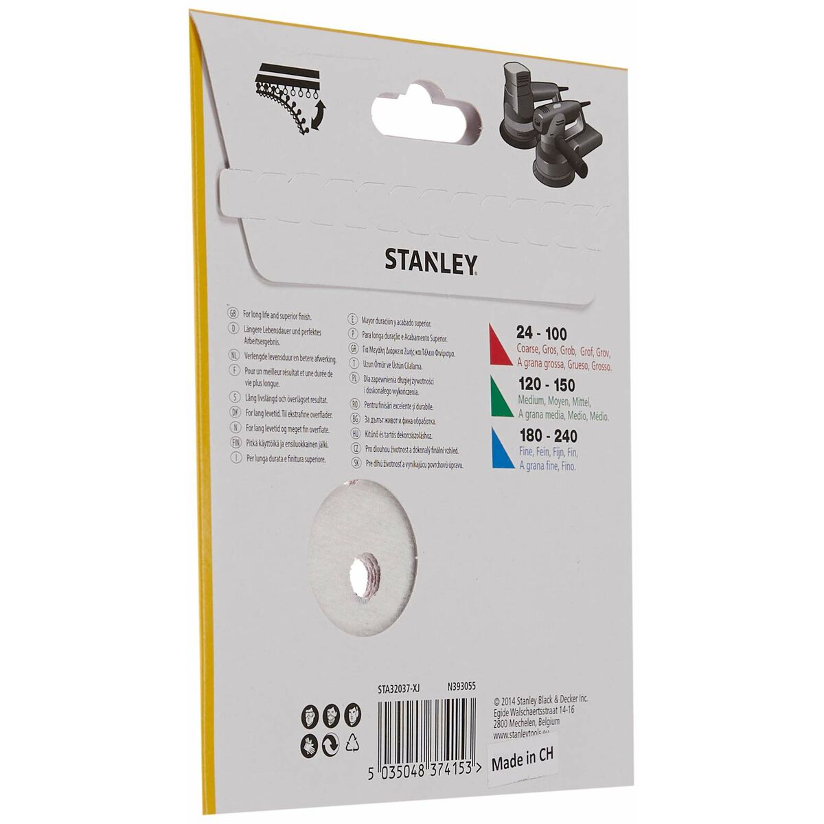 Discos de lija Stanley (5 Unidades)