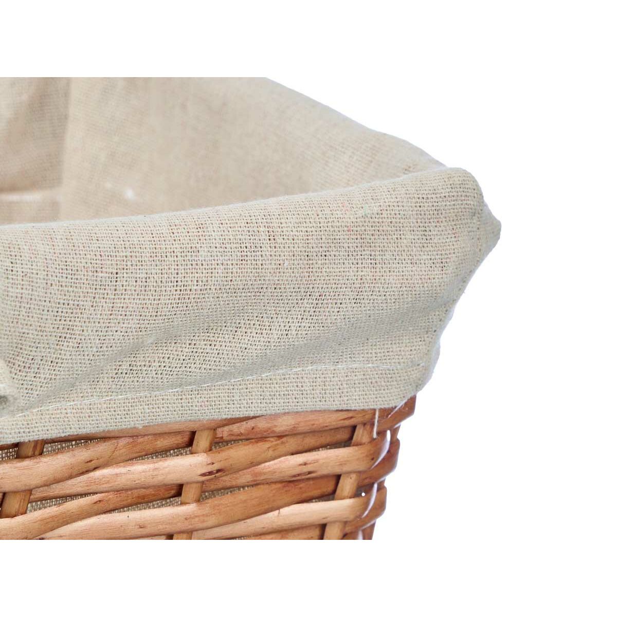 Juego de Cestas Kipit Natural Poliéster Algodón Mimbre 3 Piezas (8 Unidades)