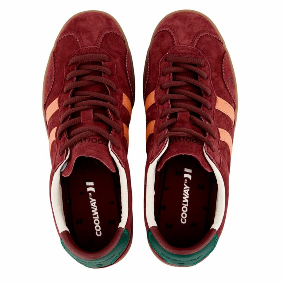 Zapatillas Casual de Mujer Coolway Kizuna Rojo Oscuro