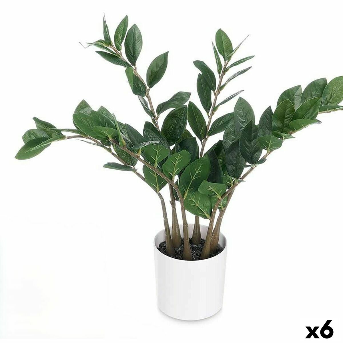 Planta Decorativa Ibergarden ZAMIOCULCA Polietileno Melamina 53 x 55 x 53 cm (6 Unidades)
