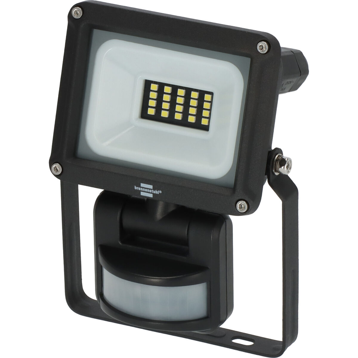 Foco LED Brennenstuhl JARO D 10 W 1150 Lm Negro Detector de Movimiento (6500 K)