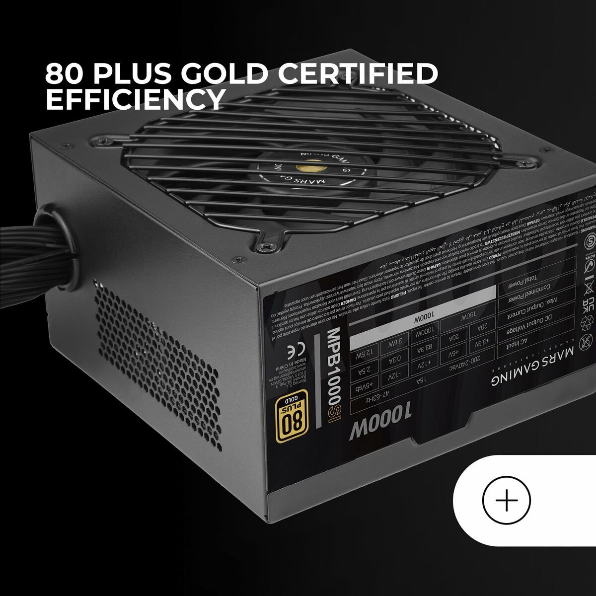 Fuente de Alimentación Mars Gaming MPB1000SI ATX 1000 W 80 Plus Gold