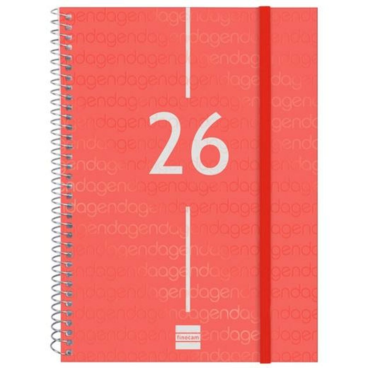 Agenda Finocam YEAR Rojo A5 15,5 x 21,2 cm 2026