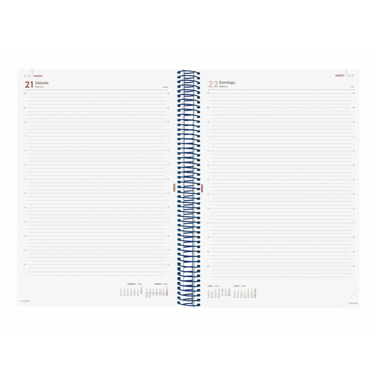 Agenda Finocam YEAR Azul A4 21 x 29,7 cm 2026