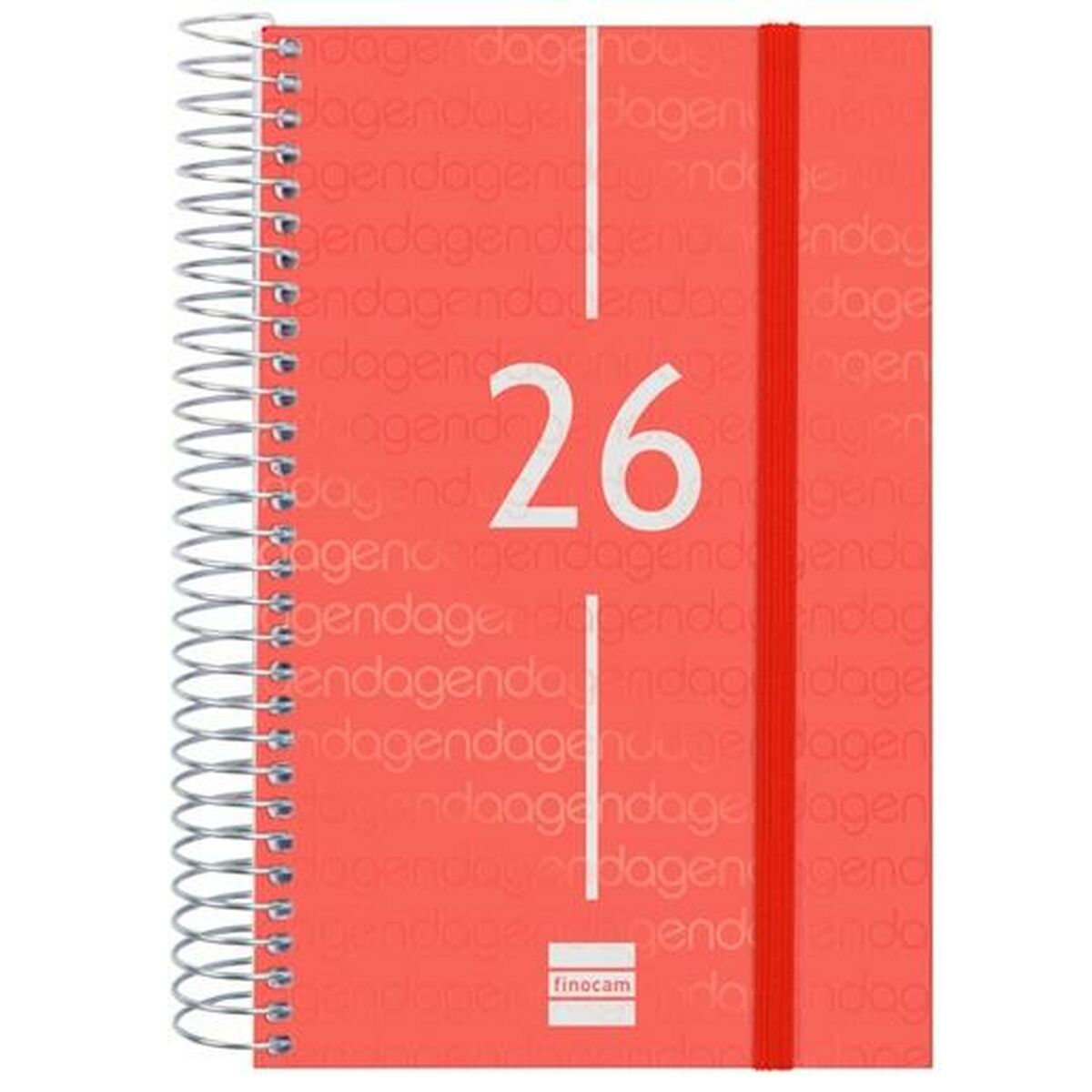 Agenda Finocam YEAR Rojo 11,7 x 18,1 cm 2026