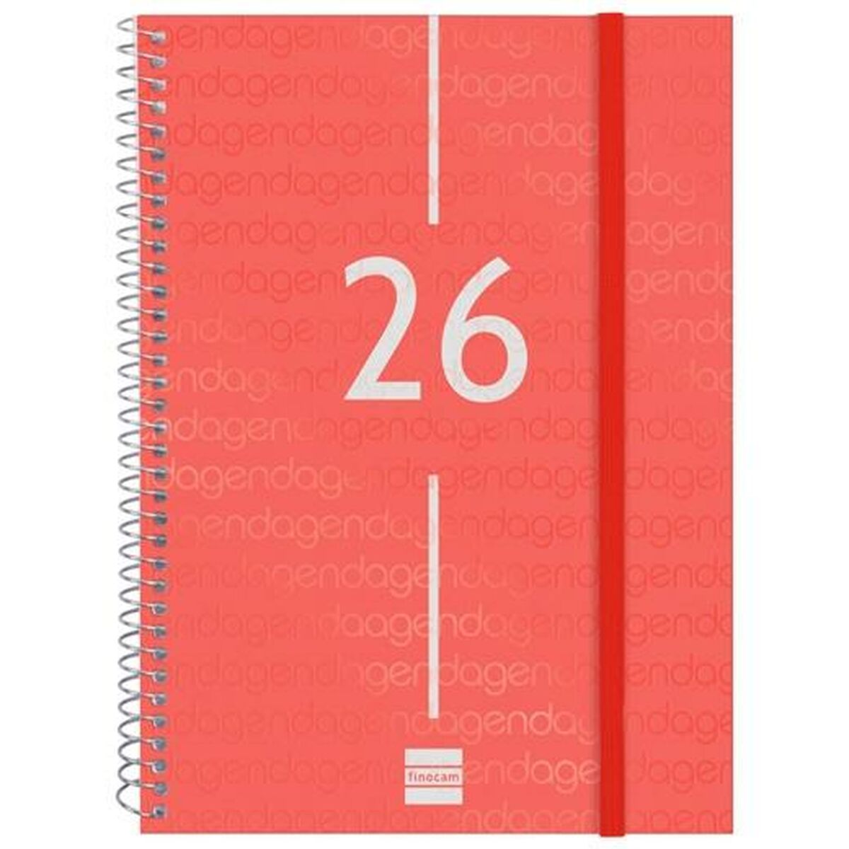 Agenda Finocam YEAR Rojo A5 15,5 x 21,2 cm 2026