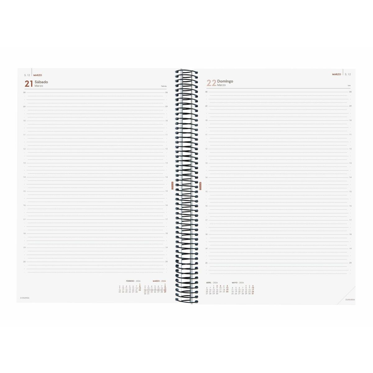 Agenda Finocam YEAR Negro A4 21 x 29,7 cm 2026