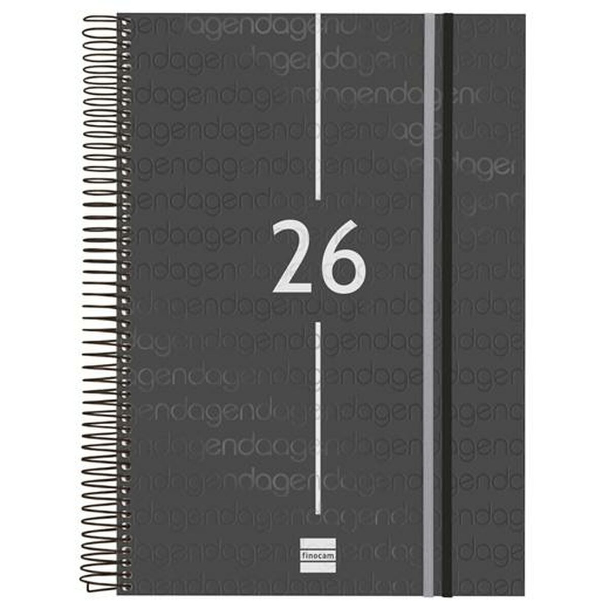 Agenda Finocam YEAR Negro A4 21 x 29,7 cm 2026