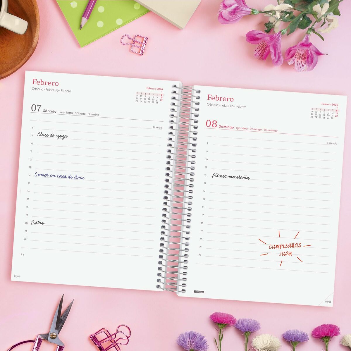 Agenda Finocam DESIGN COLLECTION Imposible A5 15,5 x 21,2 cm 2026