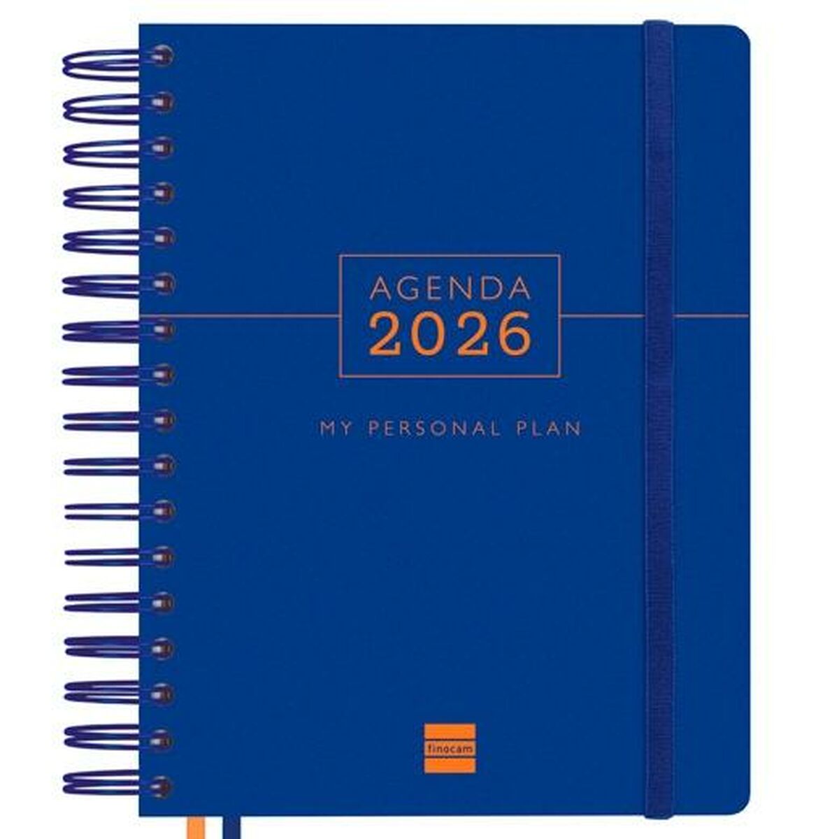Agenda Finocam TEMPUS Azul Cuarto 15,5 x 21,7 cm 2026