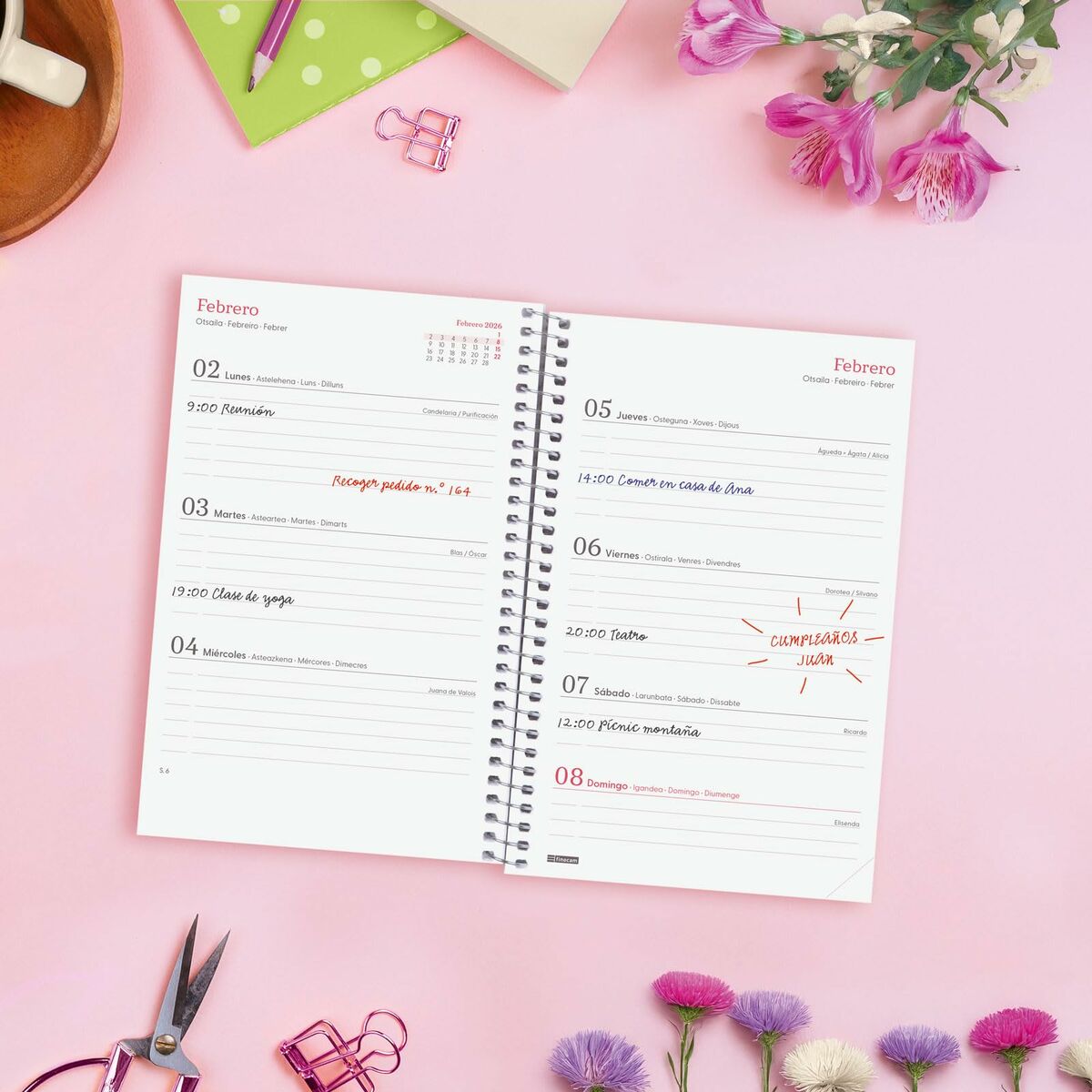 Agenda Finocam DESIGN COLLECTION Imposible 11,7 x 18,1 cm 2026