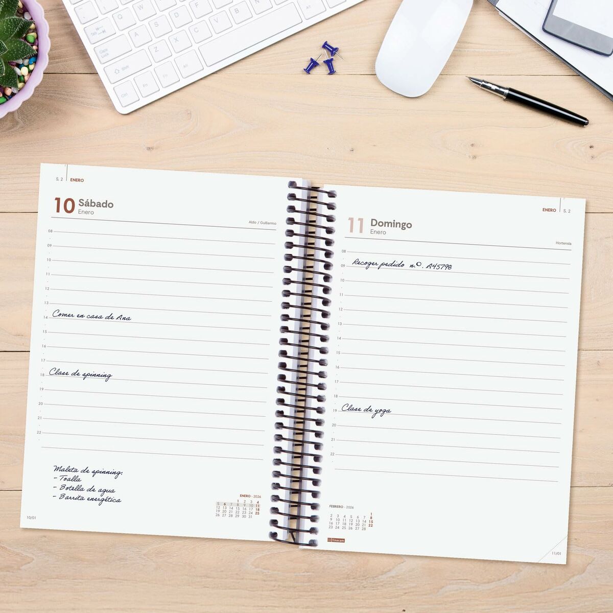 Agenda Finocam A5 15,5 x 21,2 cm 2026 Personalizable