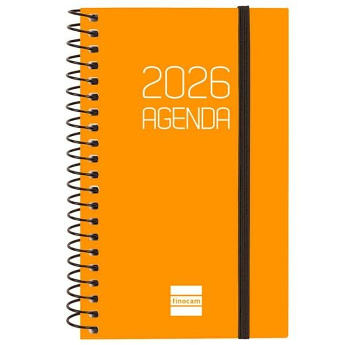 Agenda Finocam OPAQUE Naranja Mini 7,9 x 12,7 cm 2026