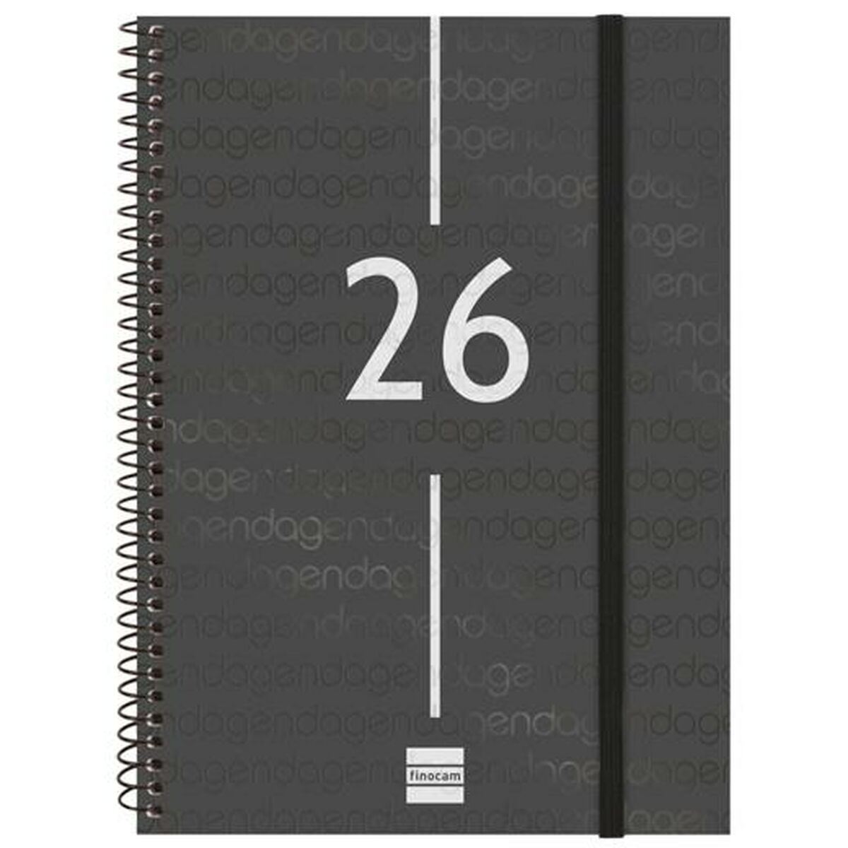 Agenda Finocam YEAR Negro A5 15,5 x 21,2 cm 2026