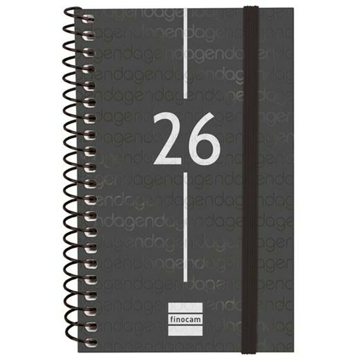 Agenda Finocam YEAR Negro Mini 7,9 x 12,7 cm 2026