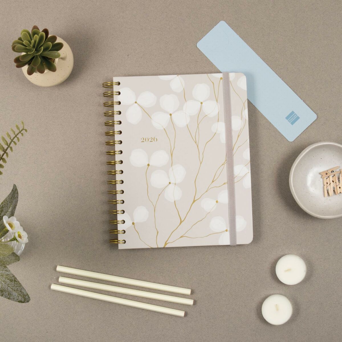 Agenda Finocam OPTIMAL Cuarto 15,5 x 21,5 cm 2026