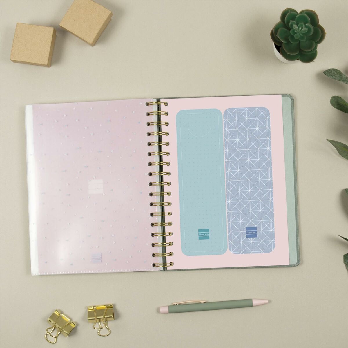 Agenda Finocam OPTIMAL Cuarto 15,5 x 21,5 cm 2026