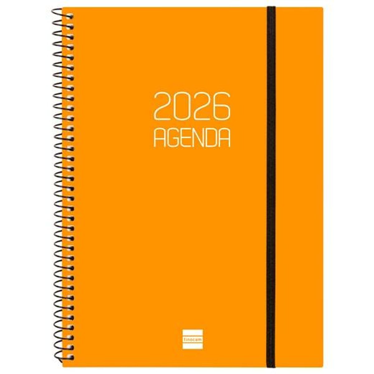 Agenda Finocam OPAQUE Naranja A5 15,5 x 21,2 cm 2026