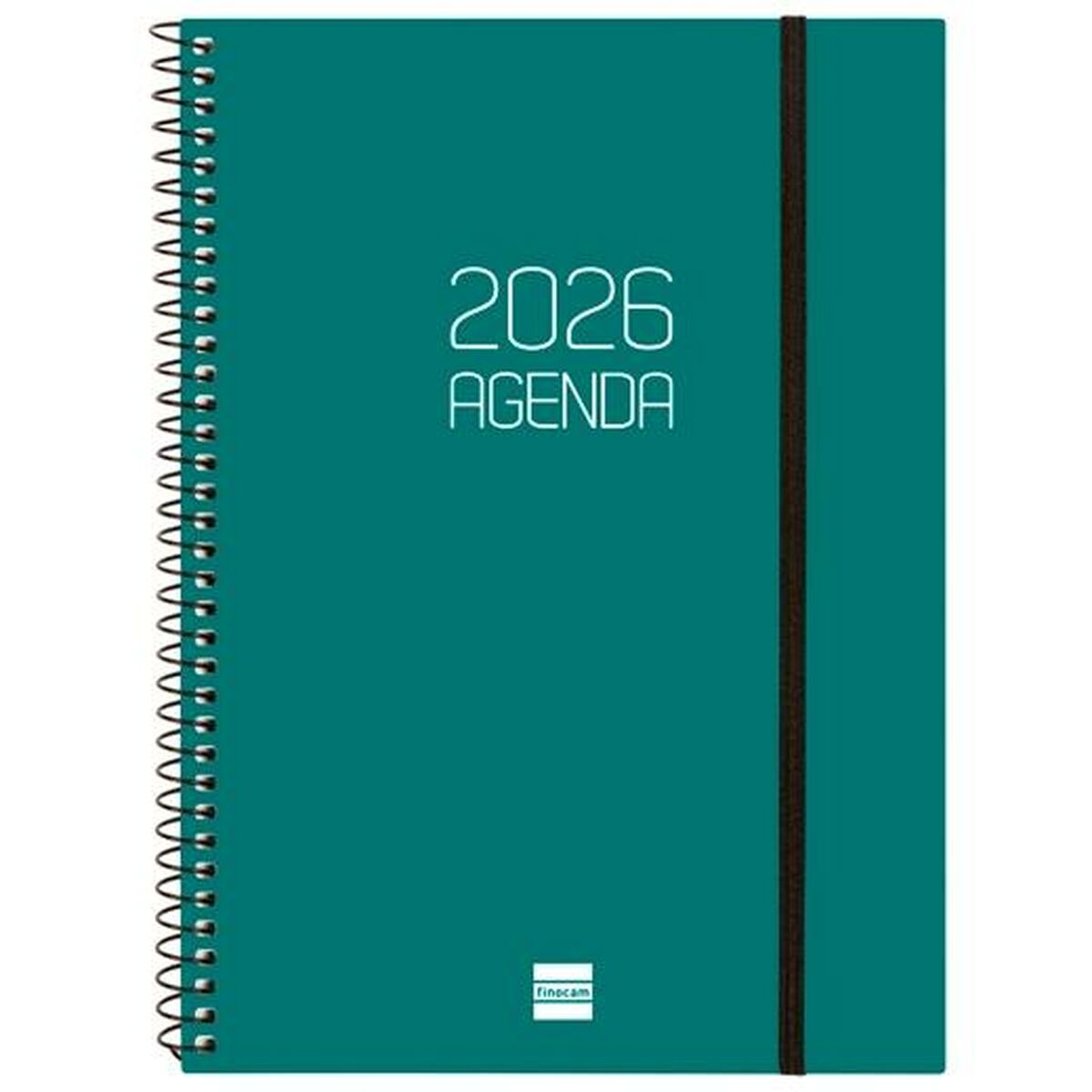 Agenda Finocam OPAQUE Verde A5 15,5 x 21,2 cm 2026