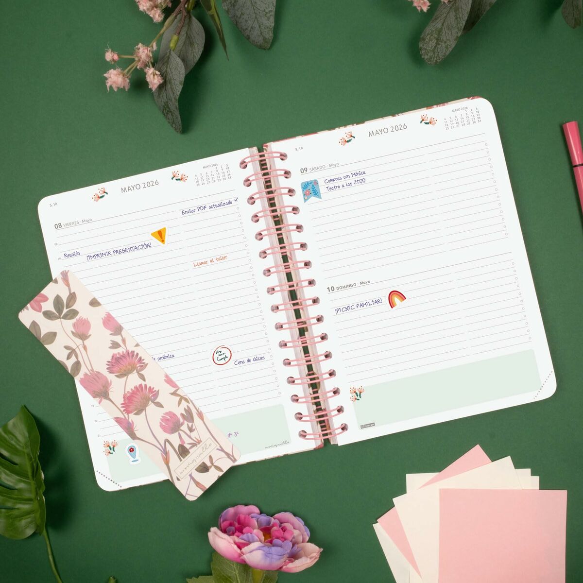 Agenda Finocam MONIQUILLA A5 15,5 x 21,2 cm 2026