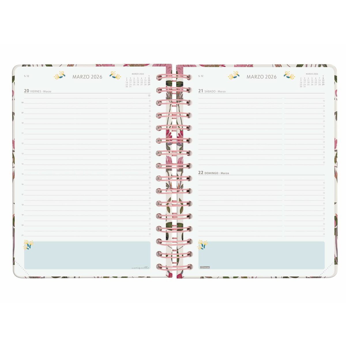 Agenda Finocam MONIQUILLA A5 15,5 x 21,2 cm 2026