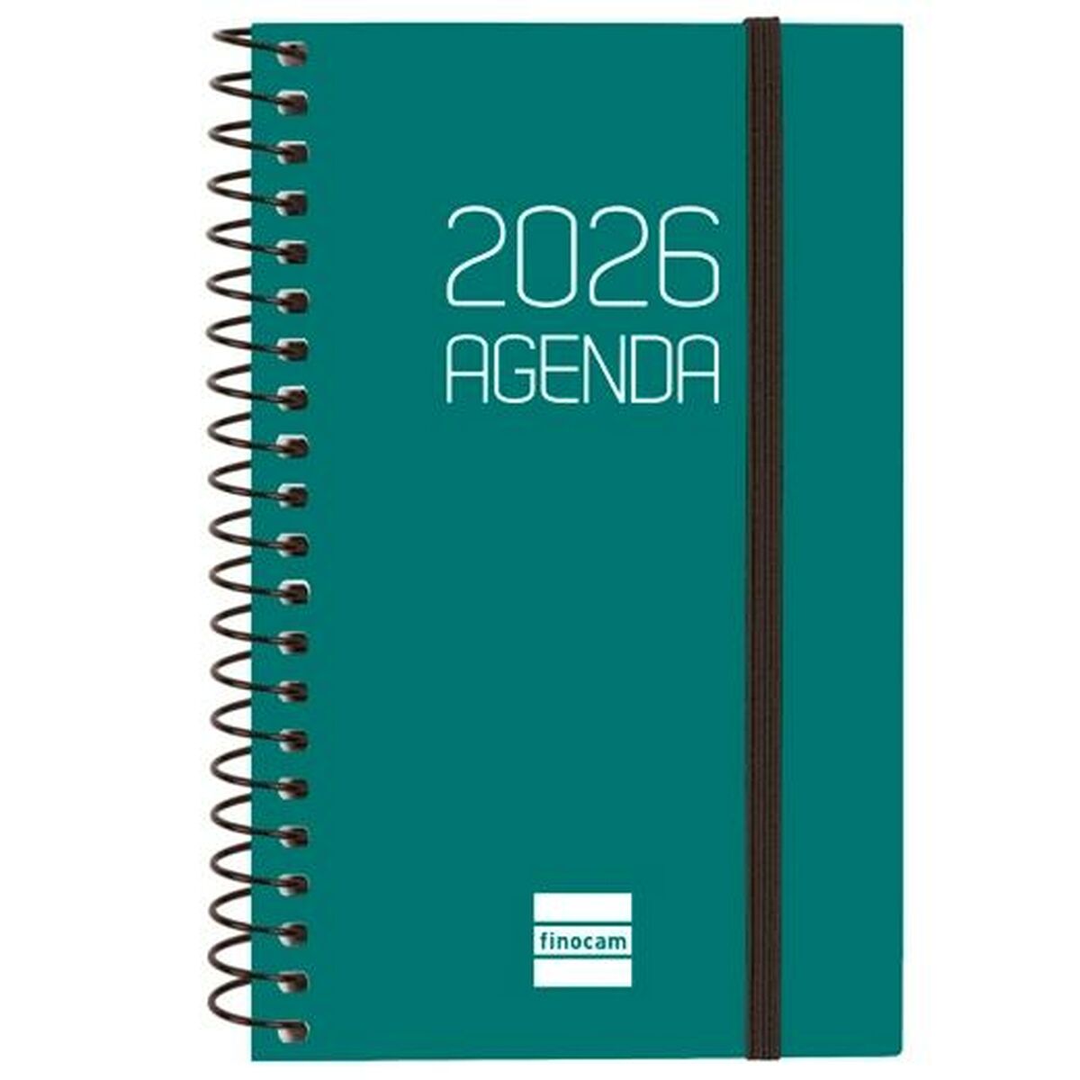 Agenda Finocam OPAQUE Verde Mini 7,9 x 12,7 cm 2026