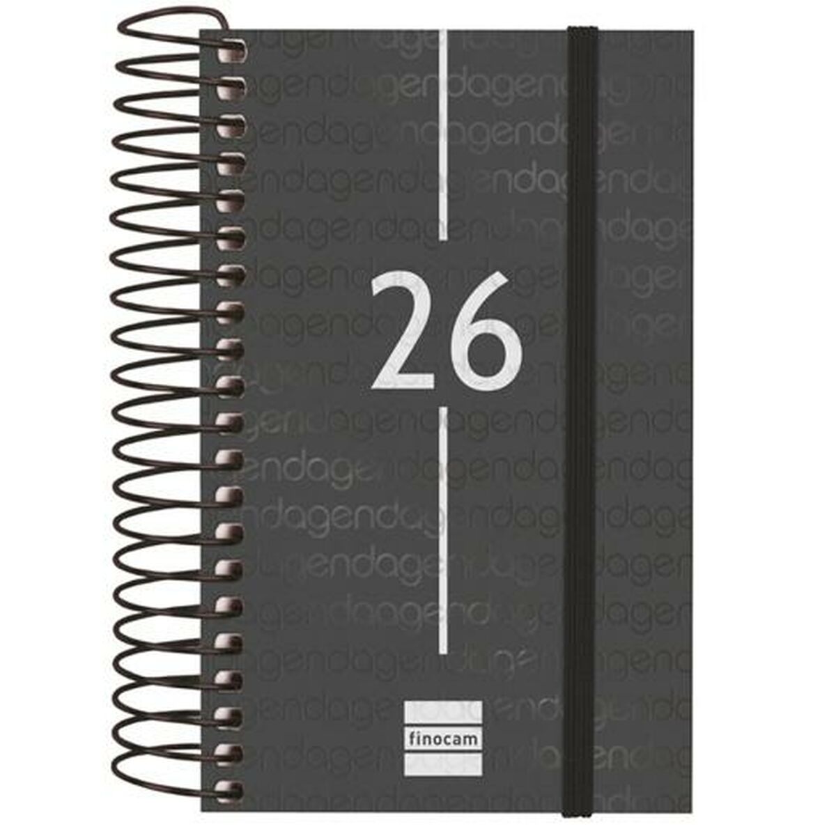 Agenda Finocam YEAR Negro Mini 7,9 x 12,7 cm 2026
