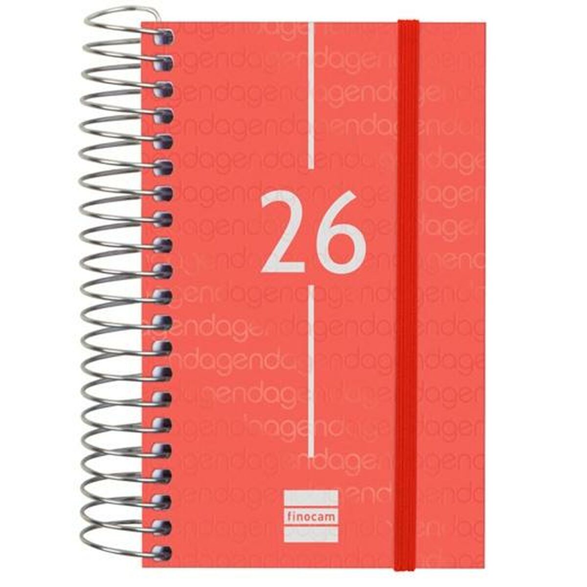 Agenda Finocam YEAR Rojo Mini 7,9 x 12,7 cm 2026