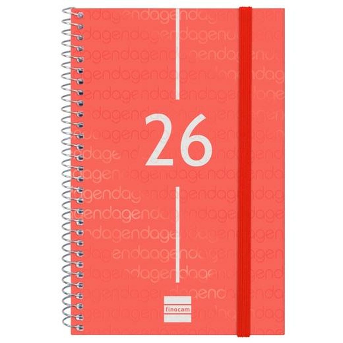 Agenda Finocam YEAR Rojo 11,7 x 18,1 cm 2026